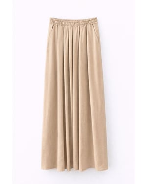 Hoge Taille Maxi Rok met Touwtje Taille