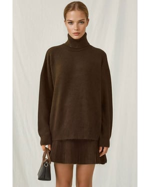 Geweven Oversized Coltrui Trui Set