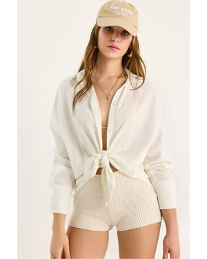 Oversized Textuur Shirt
