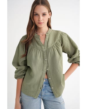 Musselinen Katoenen Shirt