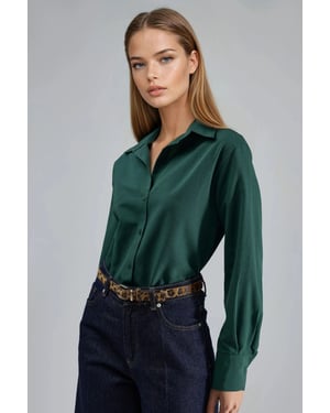 Button-Up Relaxed Fit Shirt