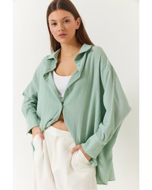Oversized Textuur Shirt