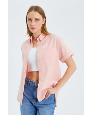Korte Mouw Shirt met Zakken
