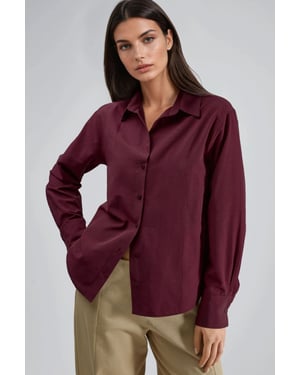 Button-Up Relaxed Fit Shirt