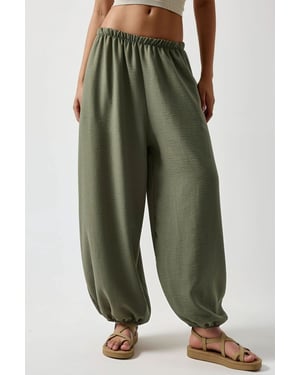 Låg midja baggy fit joggerbyxor