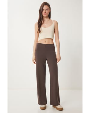 Regular Fit Elastisk Midja Sweatpants