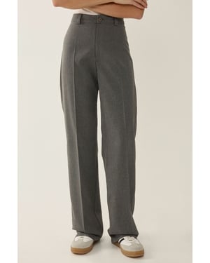 Hoge Taille Rechte Pijpen Broek