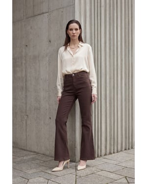 Hoge Taille Flared Jeansbroek