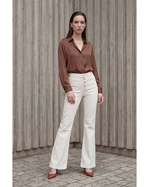 Hoge Taille Flared Jeansbroek
