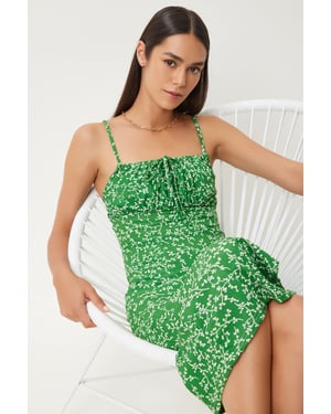 Bloemen Bodycon Midi Jurk met Split