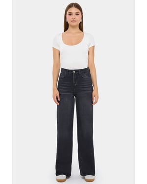 High-Waist Wide-Leg Jeans