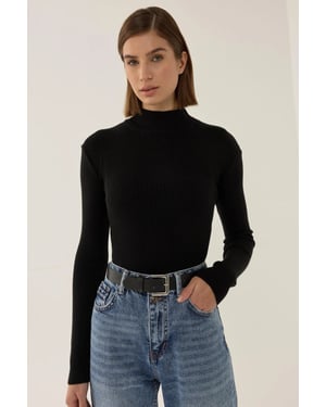 Half Turtleneck Sweater
