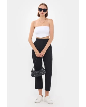 High-Waist Carrot Trousers
