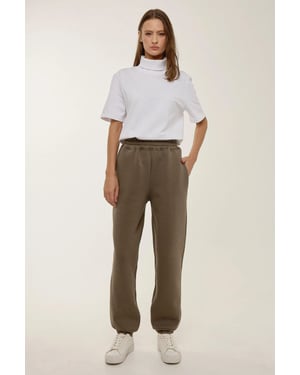 Basic Elastisk Midja Sweatpants