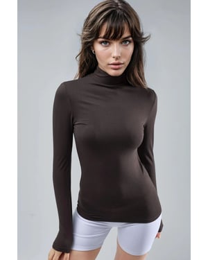 Slim Fit Halflange Colblouse