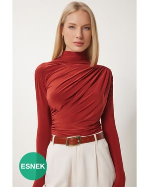 Slim Fit Volant Coltrui Blouse