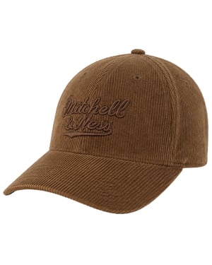 Mitchell & Ness Plain Logo Brown Cap