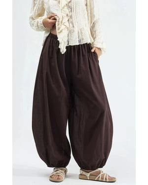 Elastische Taille Ballon Broek