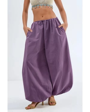 Elastische Taille Ballon Broek