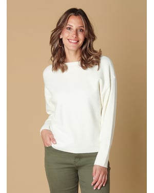 IVY BEAU Sophie Tops Off White