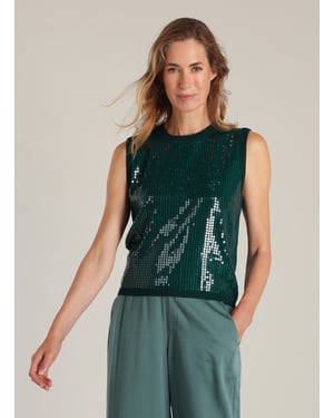 YEST Delmira Tops Teal Green