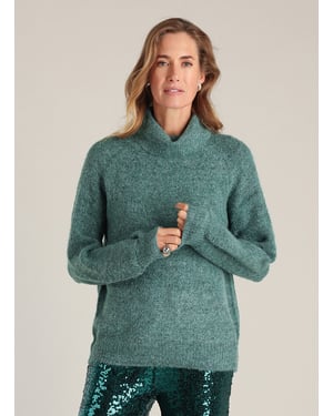YEST Ewa Essential Tops  Dark Mint/Melange