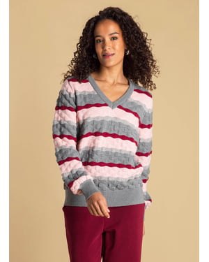 IVY BEAU Annalina Tops Dark Grey/Multi