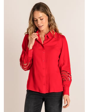 IVY BEAU Sanny Tops Red