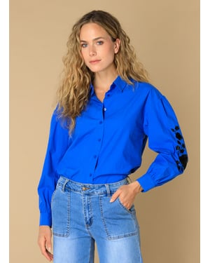 IVY BEAU Eslina Tops Brilliant Blue