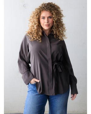 YEST CURVE Giselle Tops Chocolate Brown