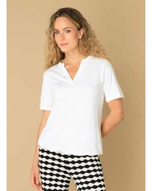 IVY BEAU Esti Tops Off White