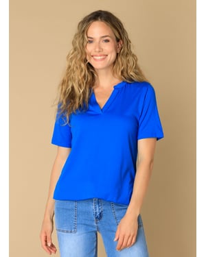 IVY BEAU Esti Tops Brilliant Blue