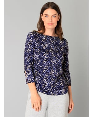 YEST Bryn Tops  Dark Navy/Multi Colo