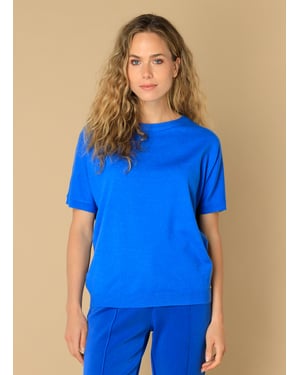 IVY BEAU Eliz Tops Brilliant Blue