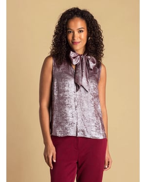 IVY BEAU Amylia Tops Dark Red