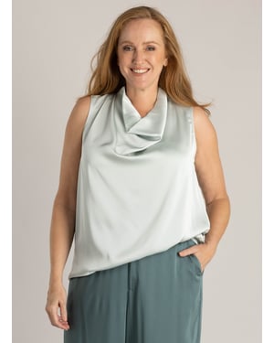 YEST CURVE Harriet Tops  Mint Grey