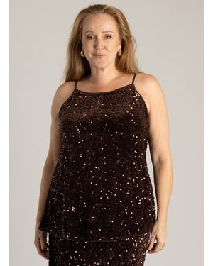 YEST CURVE Tineke Essential Tops Copper Brown