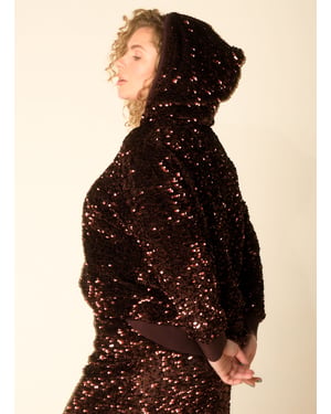 YEST CURVE Hiltrud Sweatshirts  Copper Brown