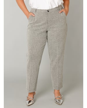 YEST CURVE Fredrika Bottoms  Silver Grey/Melange