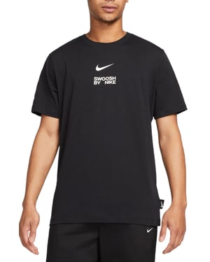 Nike Sportswear Swoosh Black Mens T Shirt