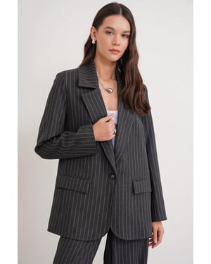 Gestreepte Oversized Blazer