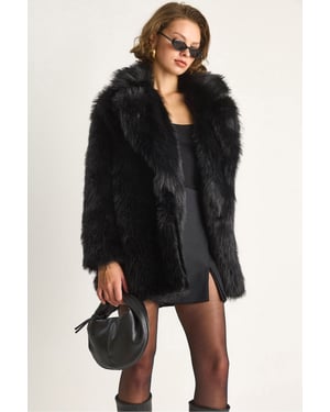 Faux pälsjacka