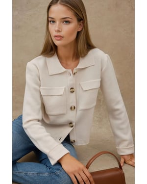 Geknoopte Cardigan met Zakken
