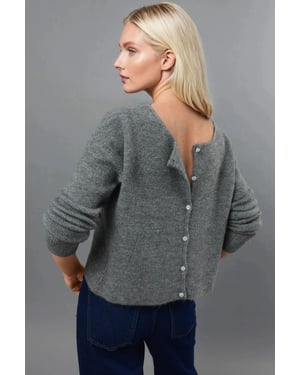 Ultra Zachte Coltrui Met Knopen Draagbare Cardigan