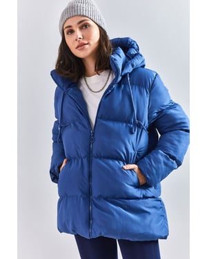 Hooded Tjock Puffer Dunjacka