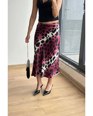 Leopard Midi Rok
