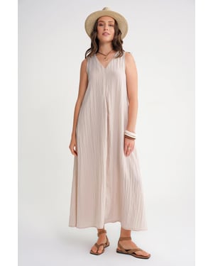 V-hals Maxi Jurk