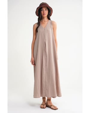V-hals Maxi Jurk