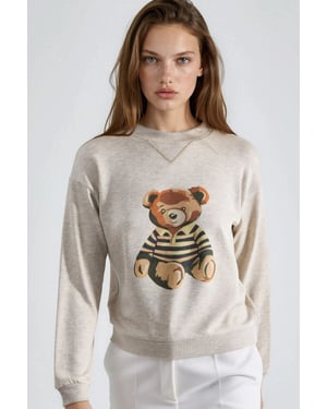 Printed Basic Sweatshirt
