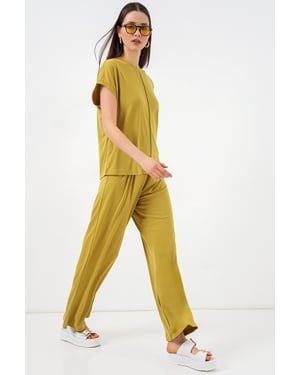 Ontspannen Pasvorm Crew Neck Blouse